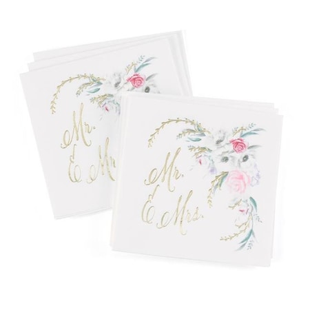 Hortense Hewitt Hortense B. Hewitt 55131 Ethereal Floral Beverage Napkin - Blank - Pack of 50 55131